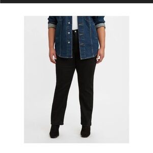 Levi's Black Straight Leg Jeans for Women